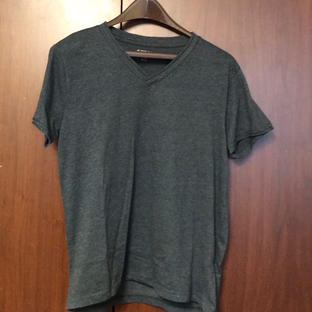 Grey V-neck Tee